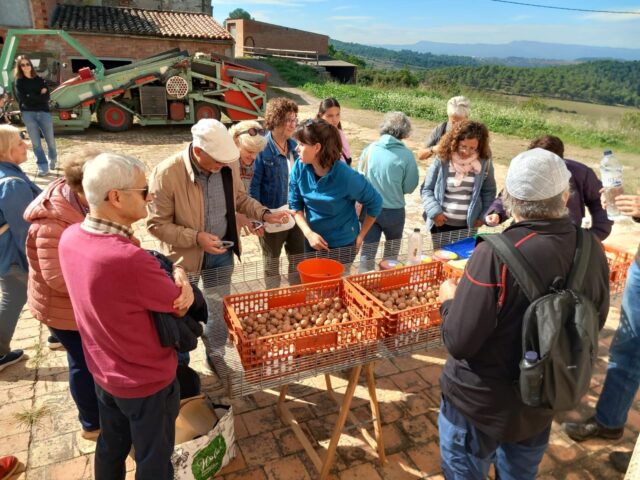 Visita de referència a la productora de nous ecològiques Nous Soler (Moianès). Departament d'Agricultura, Ramaderia, Pesca i Alimentació de la Generalitat de Catalunya.