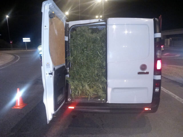 Transport marihuana furgonetes mossos detinguts