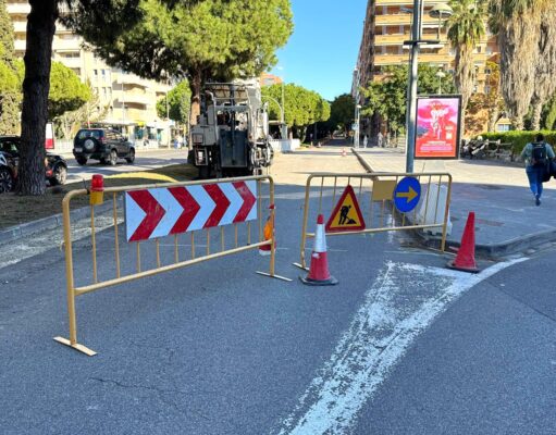 Els treballs a la zona de Battestini s’executaran en horari nocturn durant dos dies