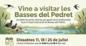 L’Ajuntament de Reus ofereix visites guiades a les Basses del Pedret els dissabtes de juliol
