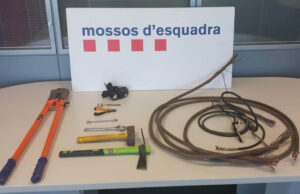 Nuevo robo de cable de cobre en las vías de la demarcación de Tarragona