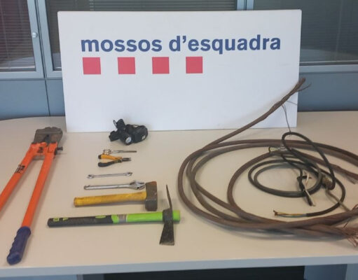 Nou robatori de cable de coure a les vies de la demarcació de Tarragona